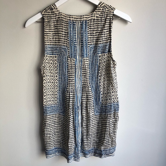 Lucky Brand Printed Sleeveless Tank Top Size XS - Picture 2 of 7